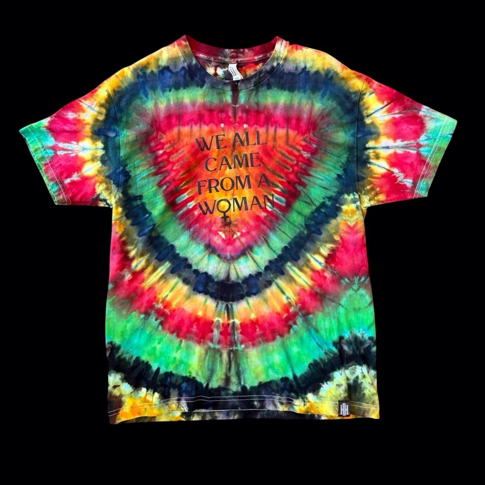 Haus of Hendo Hand Dyed  Multicolor Tie-Dye Short Sleeve Tee